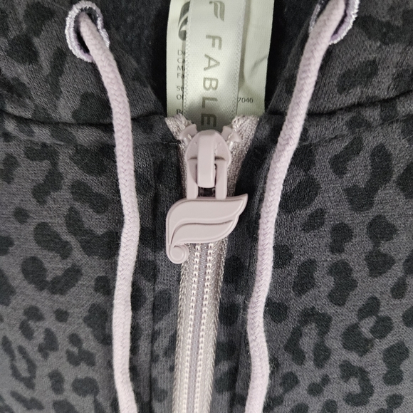 FABLETICS | Forever Fleece hooded cheetah print onsie - Picture 4 of 10